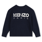 Strickpulli mit Blume und Logo KENZO KIDS 
                    GIRL