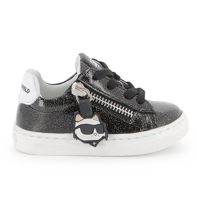 Low-Top-Sneaker aus Rindsleder KARL LAGERFELD KIDS 
                        GIRL