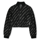 Jeansjacke mit Puff&auml;rmeln KARL LAGERFELD KIDS 
                    GIRL
