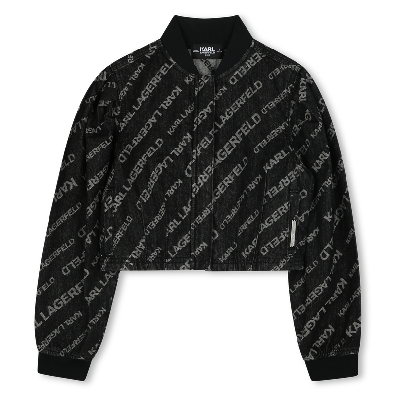 Jeansjacke mit Puff&auml;rmeln KARL LAGERFELD KIDS 
                        GIRL