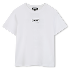 Kurzarm-T-Shirt aus Baumwolle, WEISS, hi-res