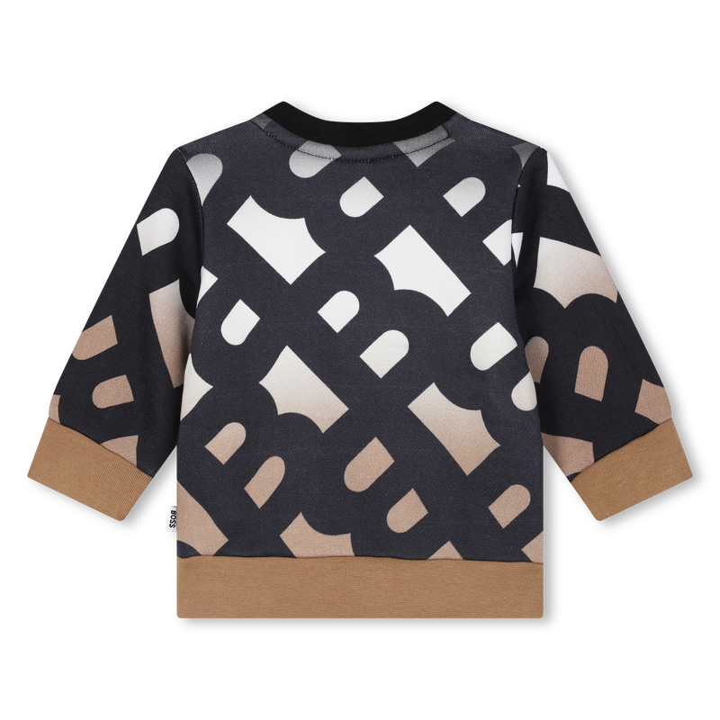 Dreifarbiger Sweater mit Print BOSS 
                        BOY