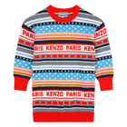 Jacquard-Strickkleid KENZO KIDS 
                    GIRL