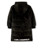 Lange wendbare Daunenjacke KARL LAGERFELD KIDS 
                    GIRL