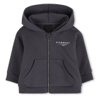 Kapuzenpullover mit reissverschluss, DUNKEL GRAU, hi-res