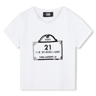 Bedrucktes T-Shirt KARL LAGERFELD KIDS 
                    GIRL