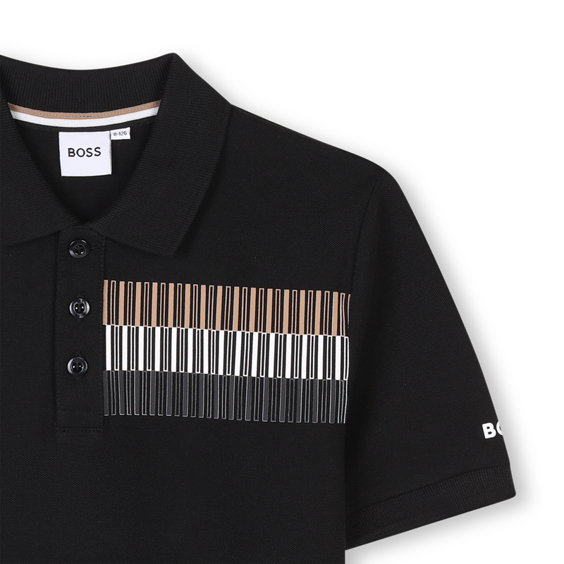 Gerades Poloshirt mit Streifen BOSS 
                        BOY