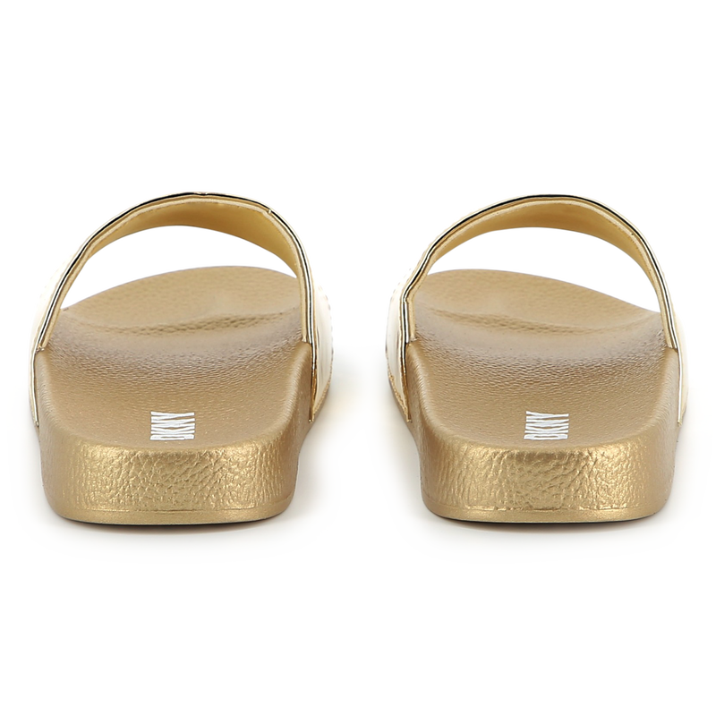Schimmernde Pantoletten DKNY 
                        GIRL