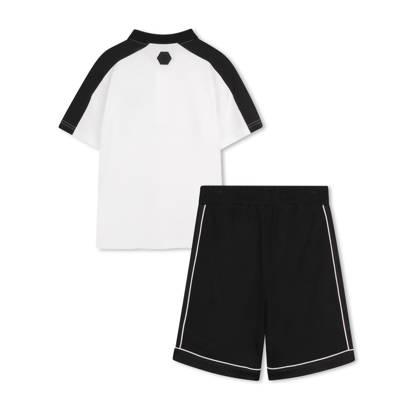 SET AUS T-SHIRT UND BERMUDASHORTS DKNY 
                        BOY