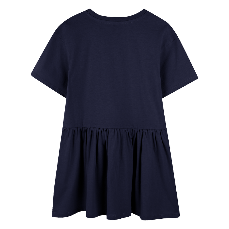 Kleid mit Logo und Volant KENZO KIDS 
                        GIRL