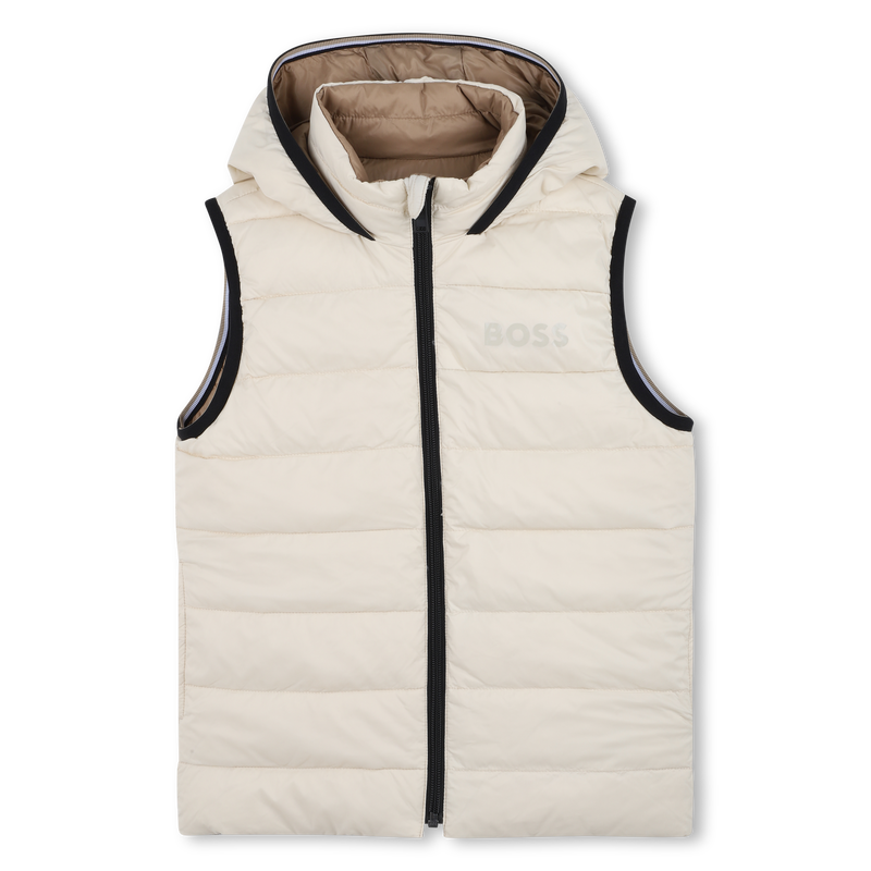 Daunenjacke mit Kapuze in Flann-Optik BOSS 
                        BOY