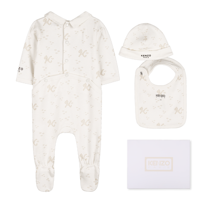 Pyjama-Set mit M&uuml;tze und L&auml;tzchen KENZO KIDS UNISEX