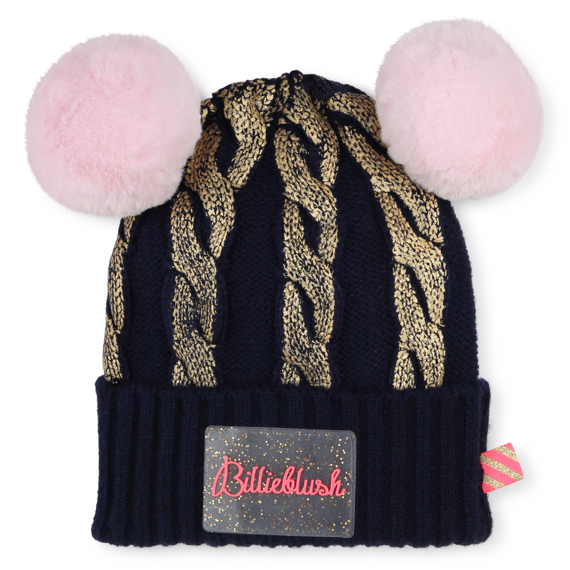 Strickm&uuml;tze mit 2 Bommeln BILLIEBLUSH 
                        GIRL