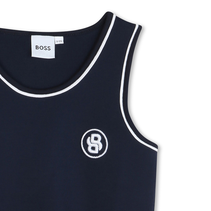 &Auml;rmelloses Kleid mit Logo BOSS 
                        GIRL