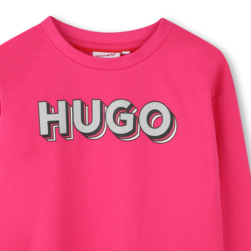 T-Shirt mit Logo-Print HUGO 
                        GIRL