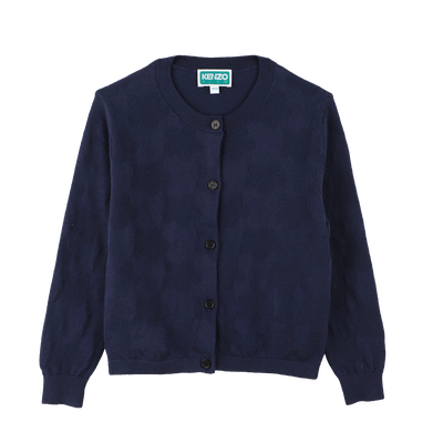Unifarbiger Cardigan KENZO KIDS M&Auml;DCHEN