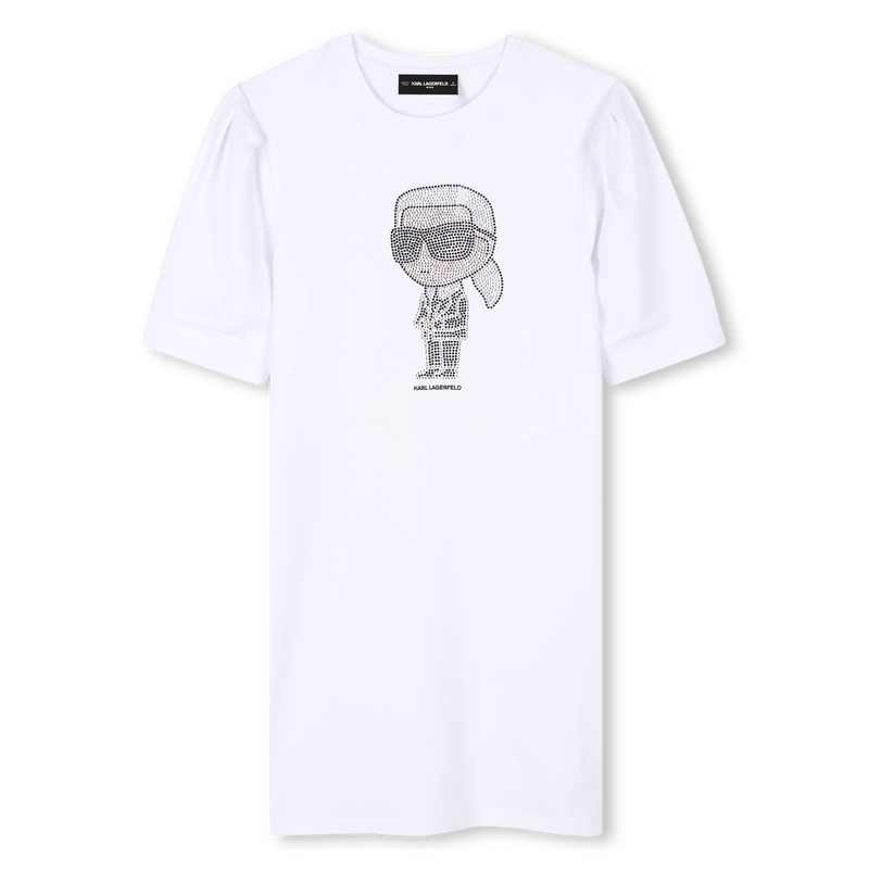 Kurz&auml;rmeliges Kleid KARL LAGERFELD KIDS 
                        GIRL