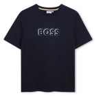 T-Shirt mit kurzen &Auml;rmeln, MARINE, hi-res