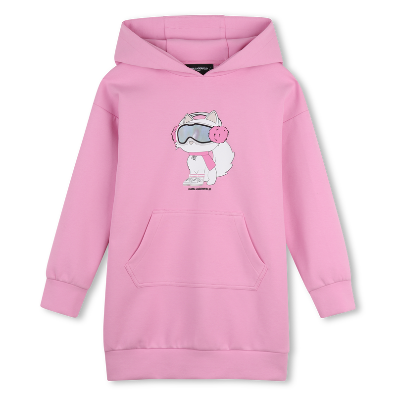 Kapuzenkleid KARL LAGERFELD KIDS 
                        GIRL