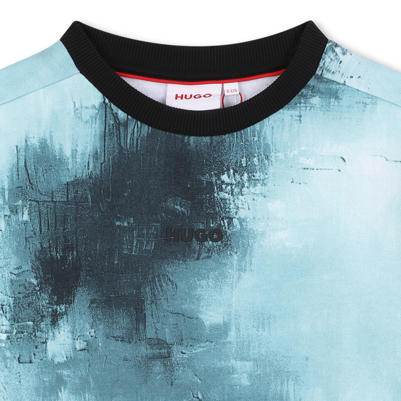 Sweatshirt mit Rundhalsausschnitt HUGO 
                        BOY