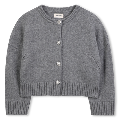 Bestickte Strickjacke mit Fl&uuml;geln ZADIG & VOLTAIRE GIRL