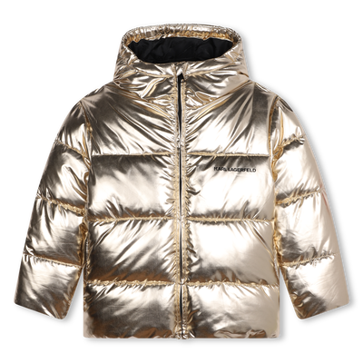 Wasserabweisende Kapuzenjacke KARL LAGERFELD KIDS GIRL