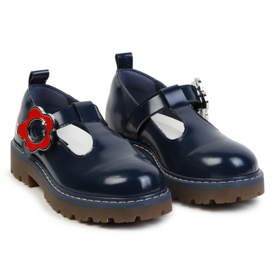 Leder-Ballerinas mit Schnalle KENZO KIDS GIRL