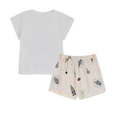 SET AUS T-SHIRT UND SHORTS KENZO KIDS BOY