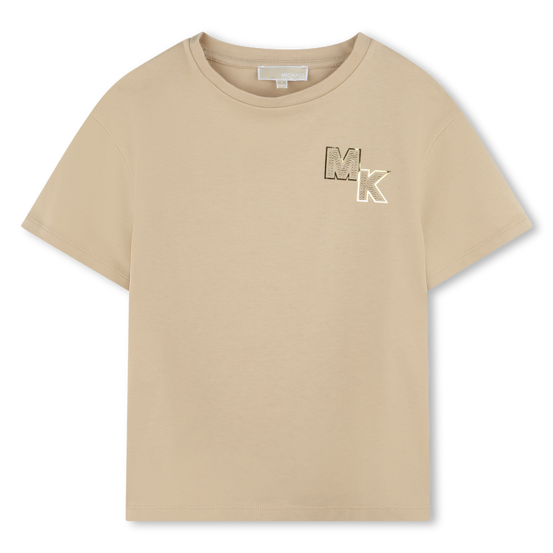 Kurzärmliges Baumwoll-T-Shirt MICHAEL KORS 
                        GIRL