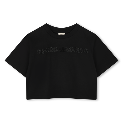Kurzes T-Shirt mit Strass MARC JACOBS GIRL