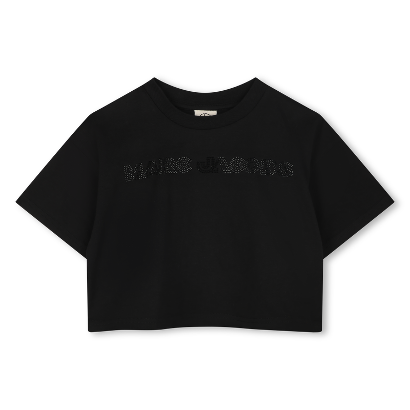 Kurzes T-Shirt mit Strass MARC JACOBS 
                        GIRL