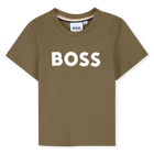 T-Shirt mit kurzen &Auml;rmeln, DUNKEL BEIGE, hi-res