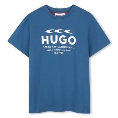 T-Shirt mit kurzen &Auml;rmeln HUGO BOY
