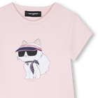 Kurz&auml;rmeliges kleid KARL LAGERFELD KIDS 
                    GIRL
