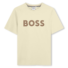 T-Shirt mit kurzen &Auml;rmeln, HELL BEIGE, hi-res