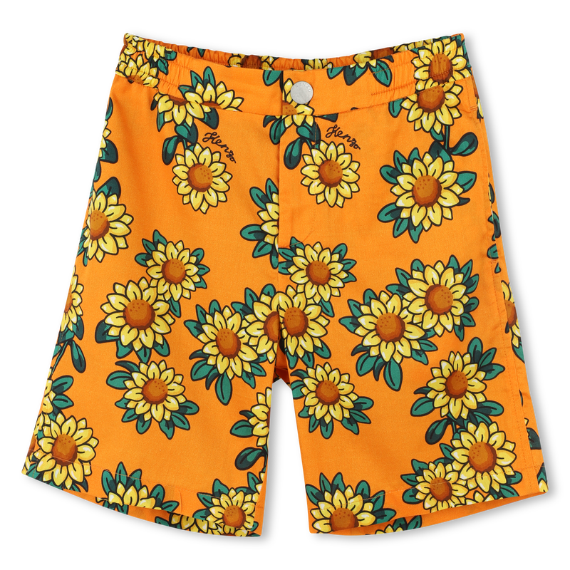 Bedruckte Baumwoll-Bermudas KENZO KIDS 
                        BOY