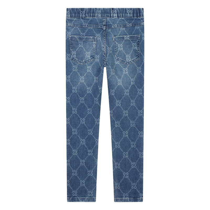 Enge Jeans mit Druck HUGO 
                        GIRL