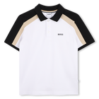 Kurz&auml;rmeliges poloshirt, WEISS, hi-res