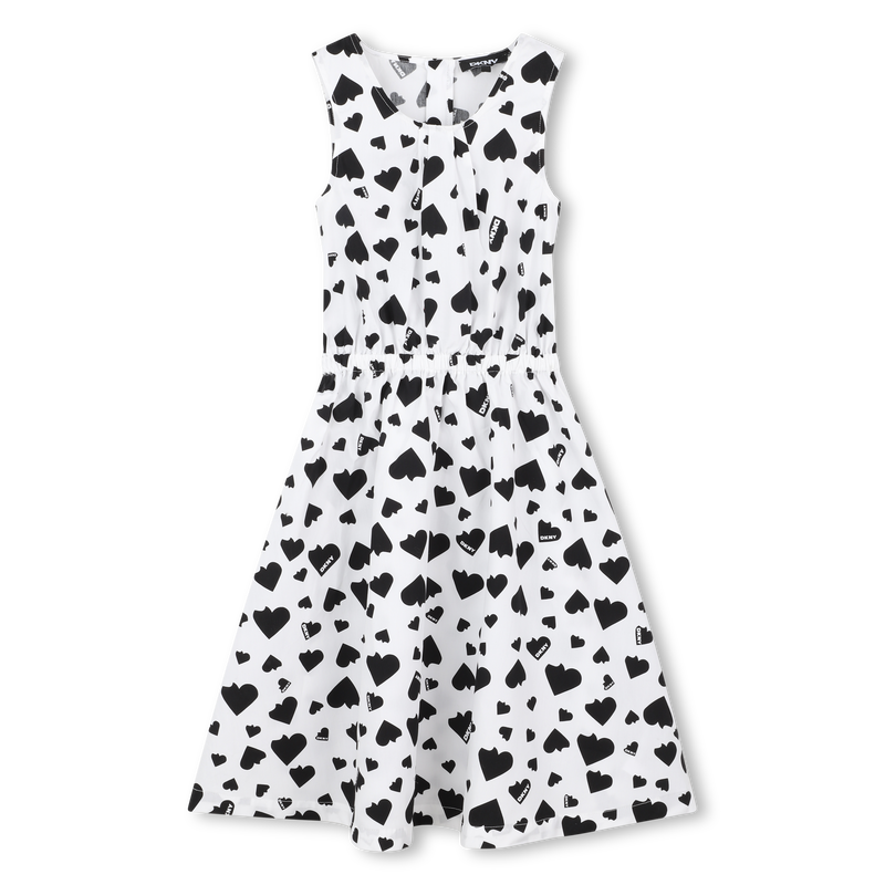 Baumwollkleid mit Print DKNY 
                        GIRL