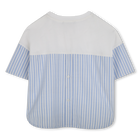 T-Shirt aus zwei Materialien KARL LAGERFELD KIDS 
                    GIRL