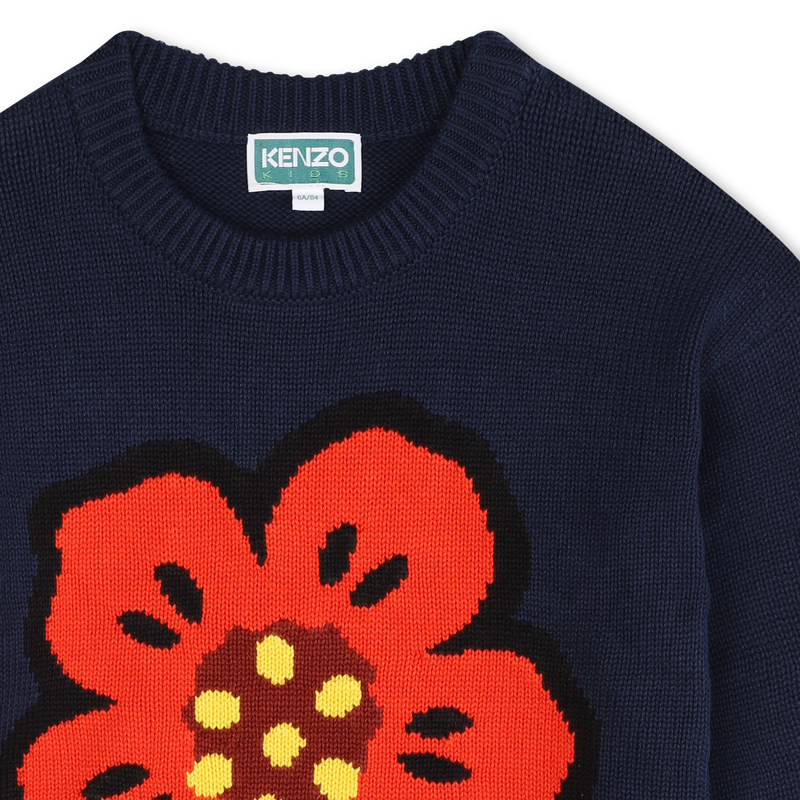 Strickkleid mit Jacquard KENZO KIDS 
                        GIRL