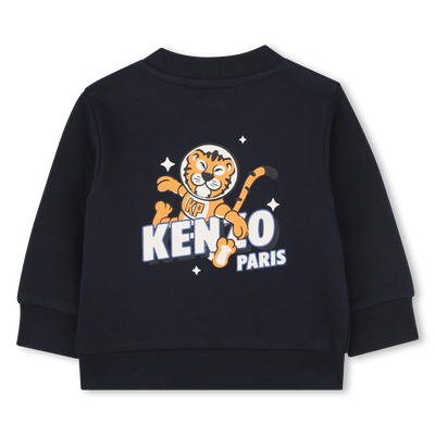 Sweatshirt aus geb&uuml;rstetem Fleece KENZO KIDS BOY