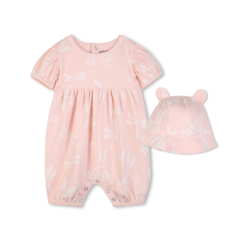 SET AUS PLAYSUIT UND BUCKET HAT KENZO KIDS 
                        GIRL
