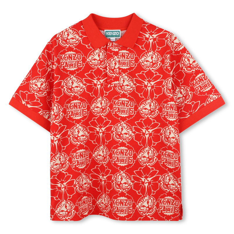 Bedrucktes Piqu&eacute;-Polohemd KENZO KIDS 
                        BOY