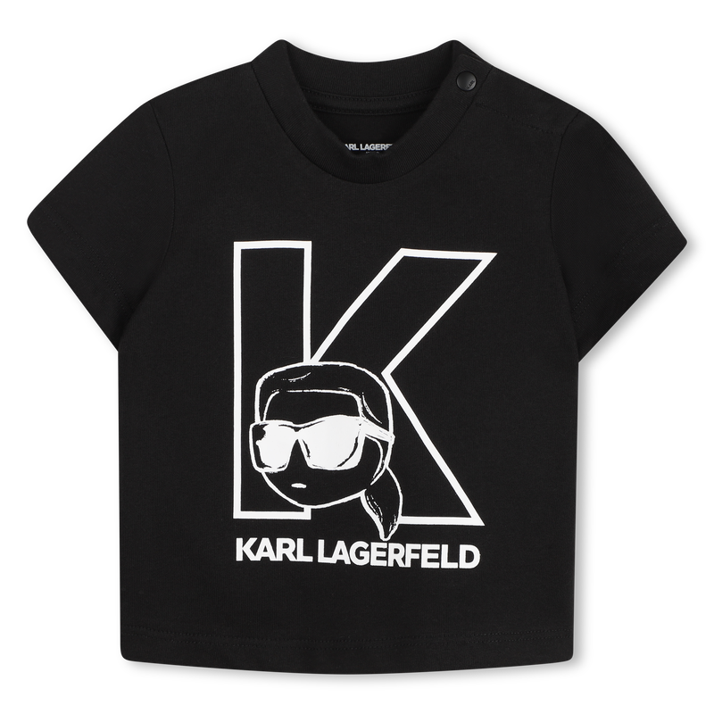 SET AUS T-SHIRT UND BERMUDASHORTS KARL LAGERFELD KIDS 
                        BOY