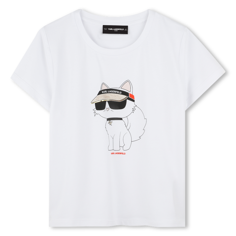 T-Shirt mit Druck KARL LAGERFELD KIDS 
                        GIRL