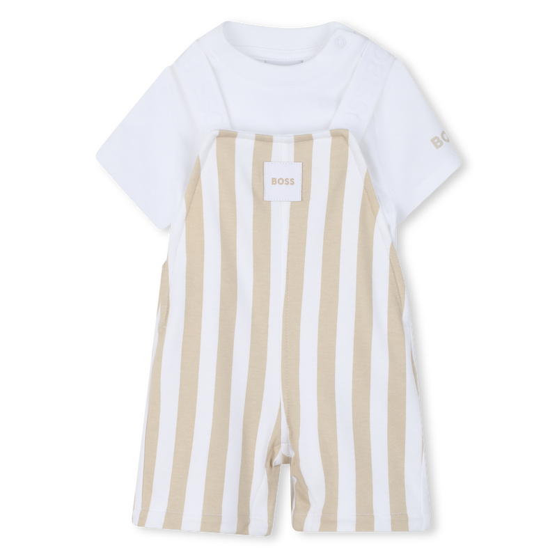 OVERALL + T-SHIRT-SET BOSS 
                        BOY