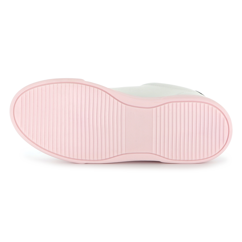 Schn&uuml;rsneakers aus Leder KARL LAGERFELD KIDS 
                        GIRL