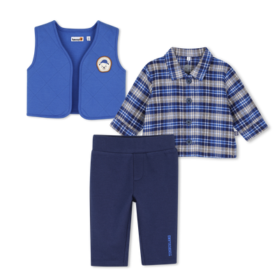 Cardigan-, Hemd- und Hosen-Set TIMBERLAND JUNGE