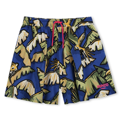 Gemusterte Baumwoll-Shorts KENZO KIDS GIRL